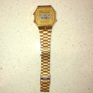 Gold Casio Watch